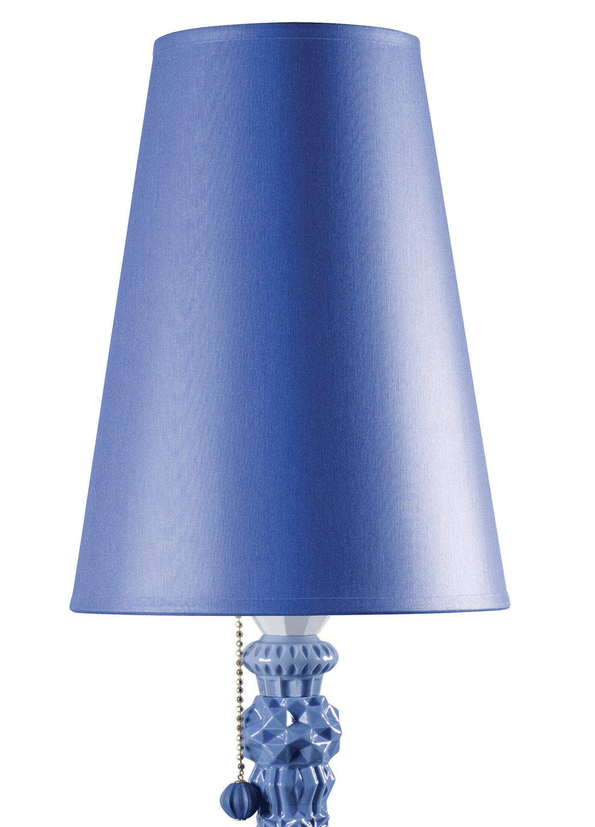 Lladró - Belle de Nuit Table lamp - Blue featuring a Lladro Porcelain base.
