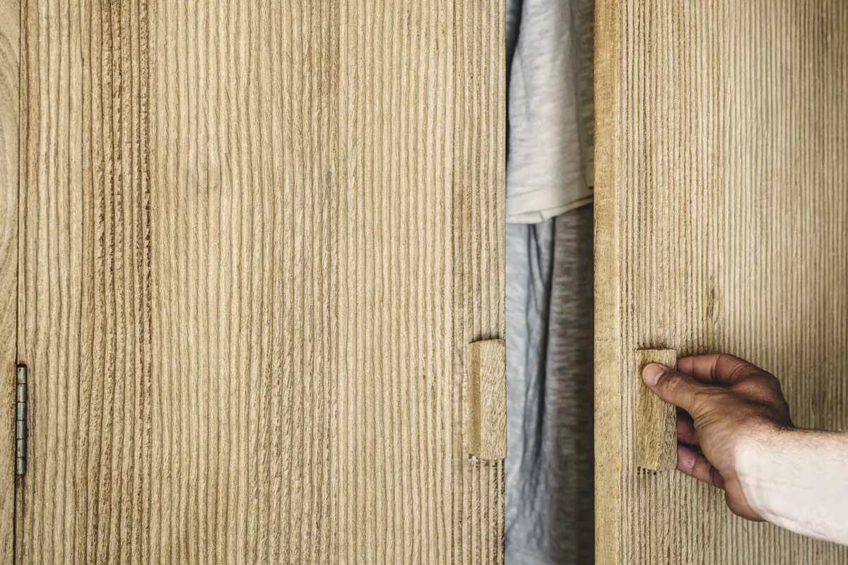 Nkuku - Vivan Grooved Wardrobe - Natural