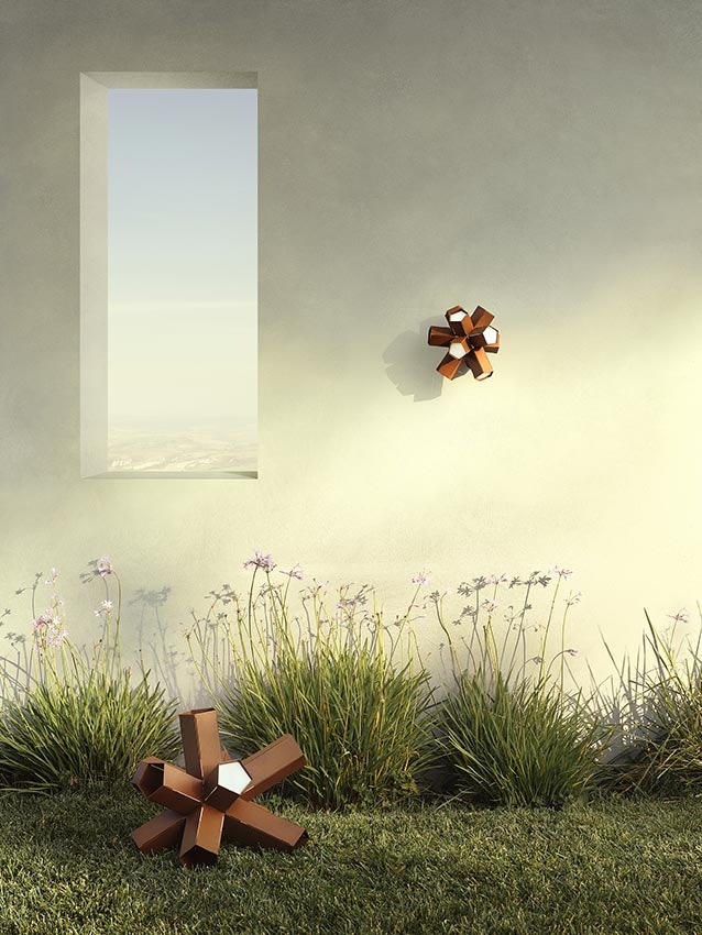 Slamp - Bang Outdoor Step Light - Large - Corten