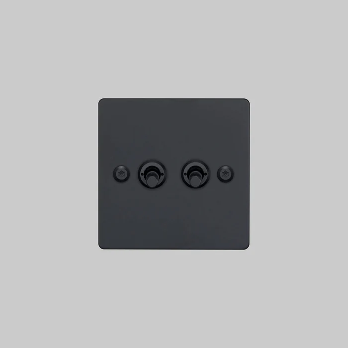Buster & Punch - 2G Toggle 2-Way Linear - Black Finish
