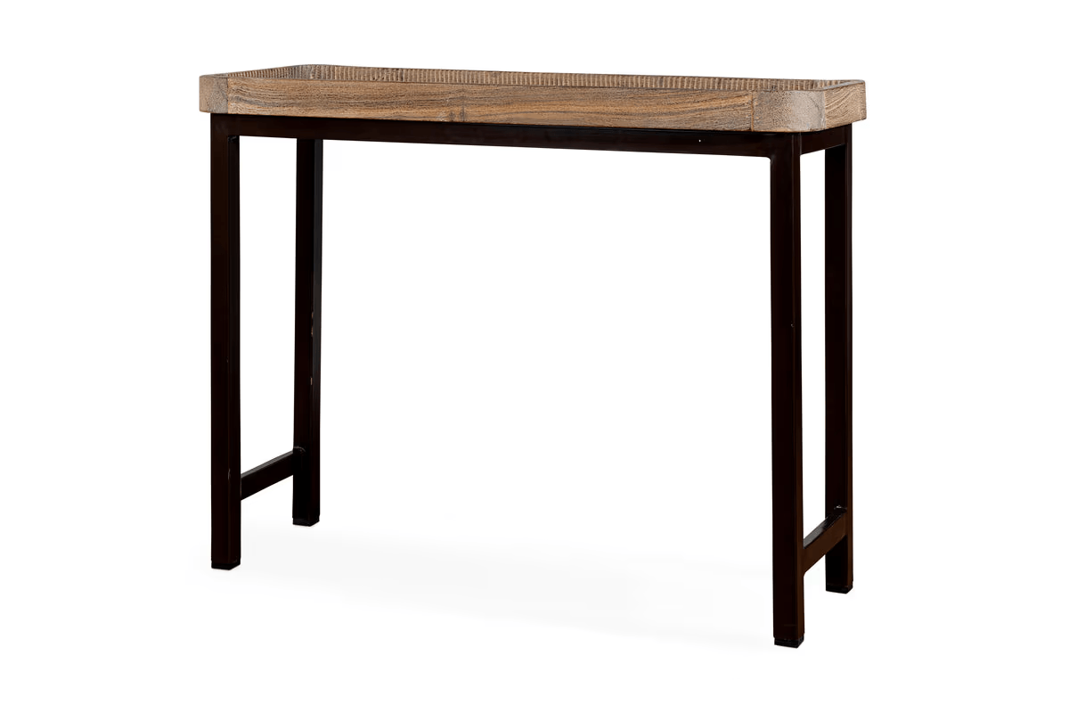 Nkuku - Nisha Reclaimed Wood & Iron Console Table - Natural