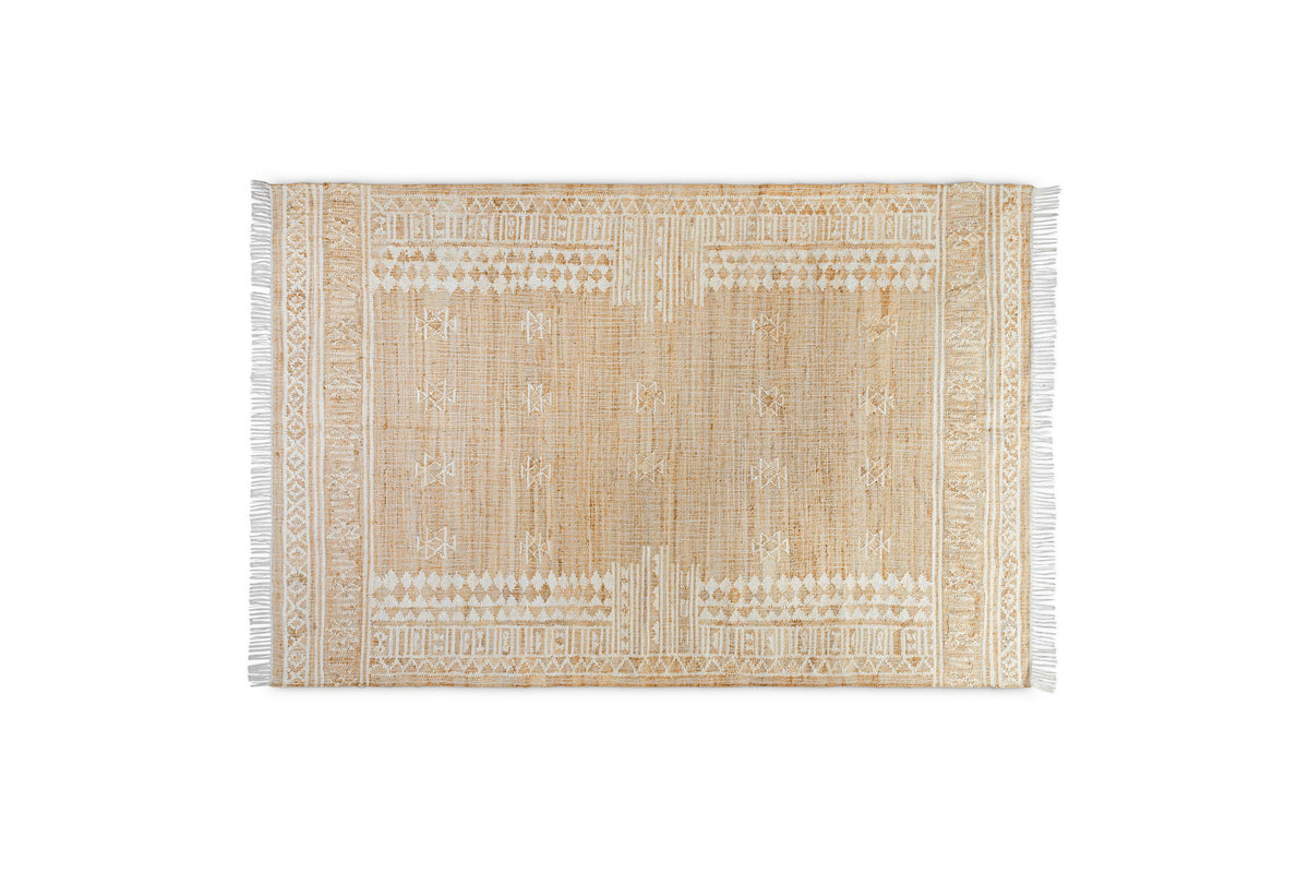 Nkuku - Aqil Jute & Cotton Rug - Natural - 200 x 300cm