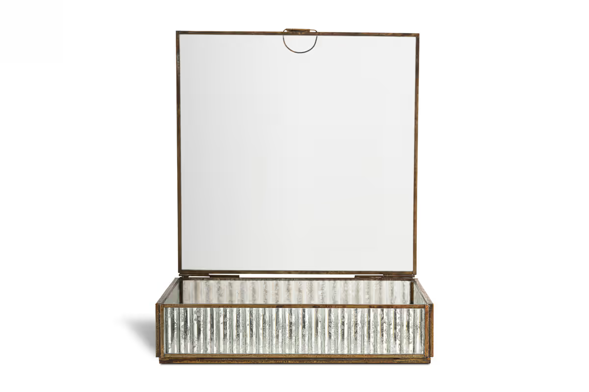 Nkuku - Malita Jewellery Box - Antique Brass