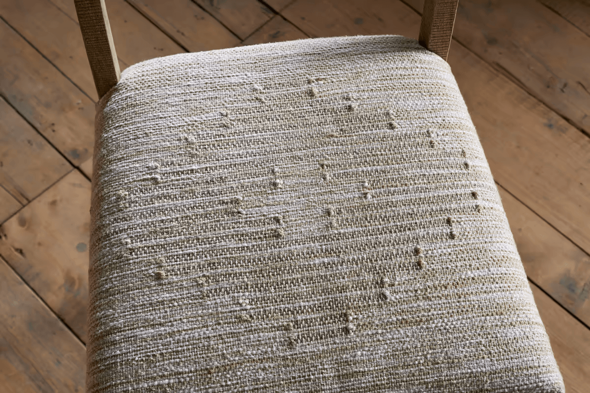 Nkuku - Zoha Cotton & Jute Upholstered Counter Chair - Natural