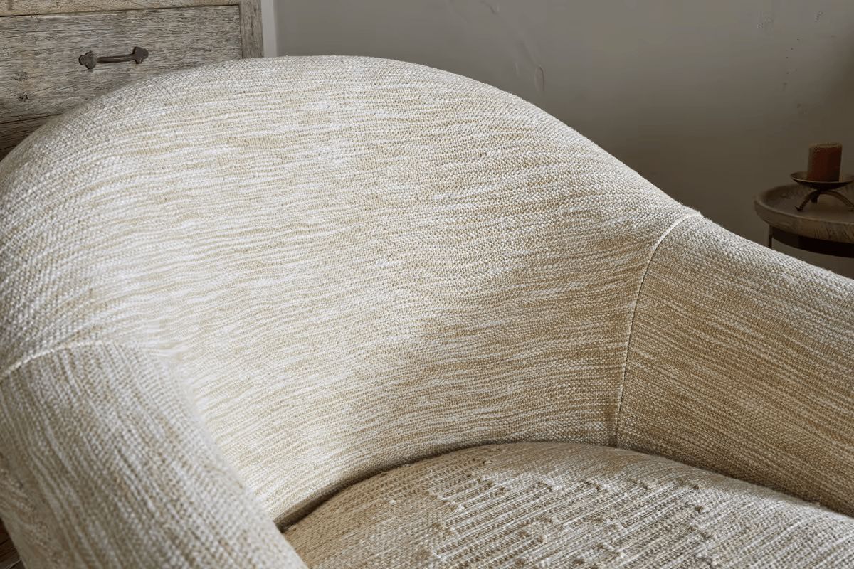 Nkuku - Aranya Cotton & Jute Occasional Chair - Natural
