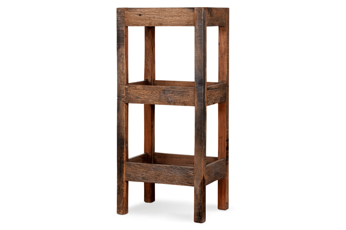Nkuku - Akara Reclaimed Wood Storage Caddy - Natural