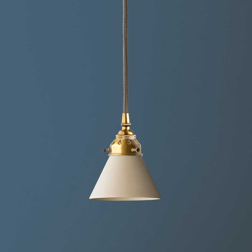 Pooky - Flora Ceramic Pendant Light Shade - Natural Plaster