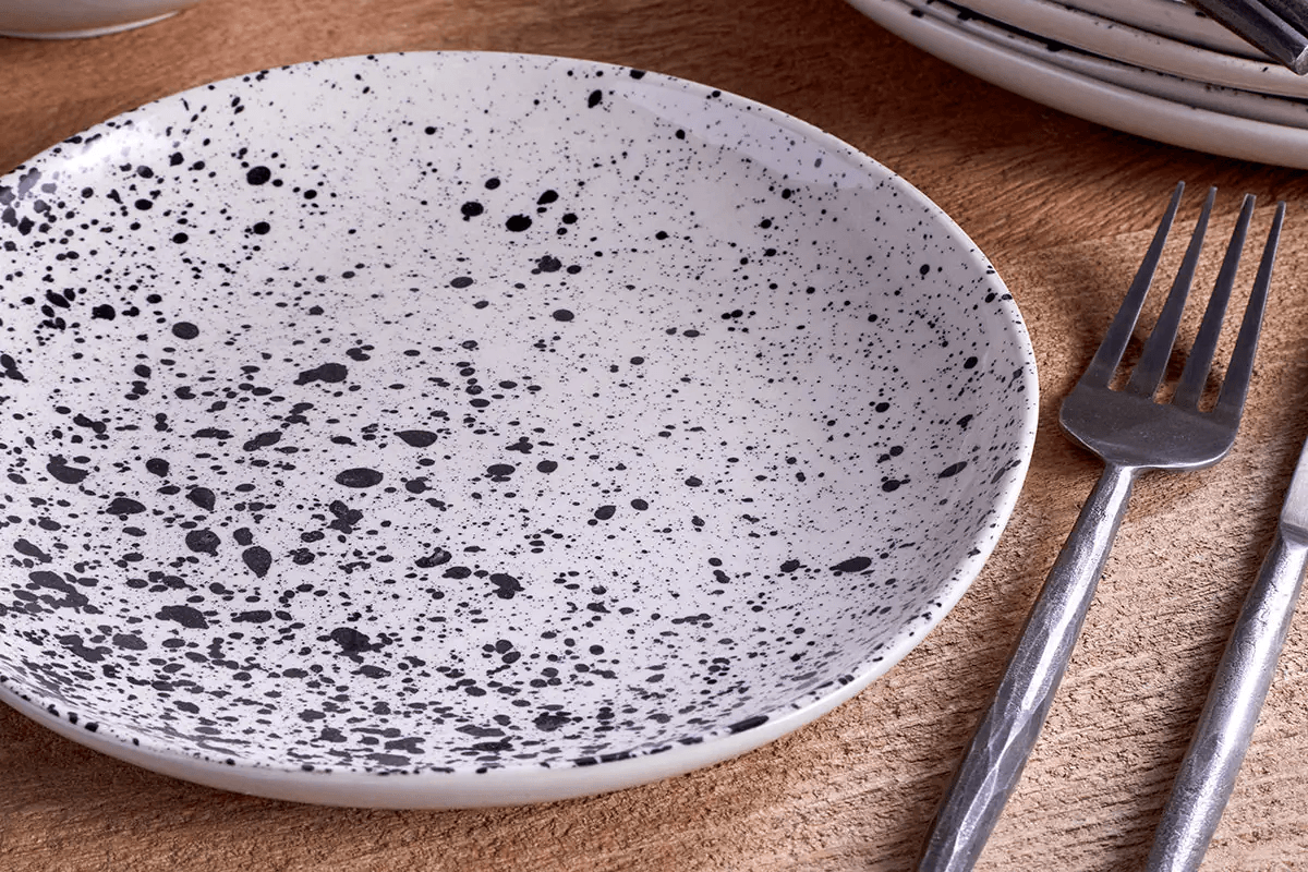 Nkuku - Ama Splatter Dinnerware Set - (Set of 12)