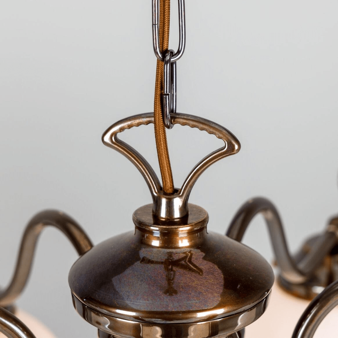 Mullan Kilturk Traditional Chandelier with Opal Glass Globes Six-Light - Antique Brass Finish