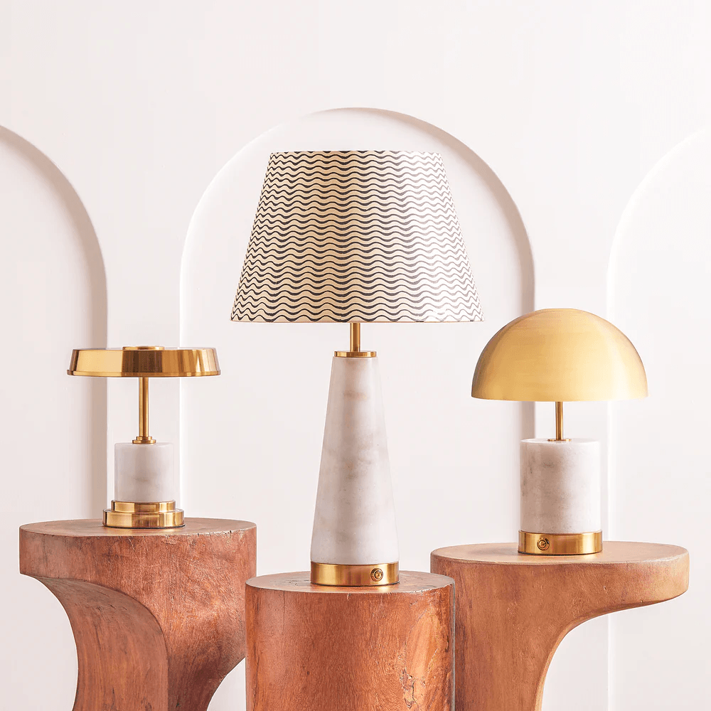 Pooky - Avalar Rechargeable Table Lamp - White Marble