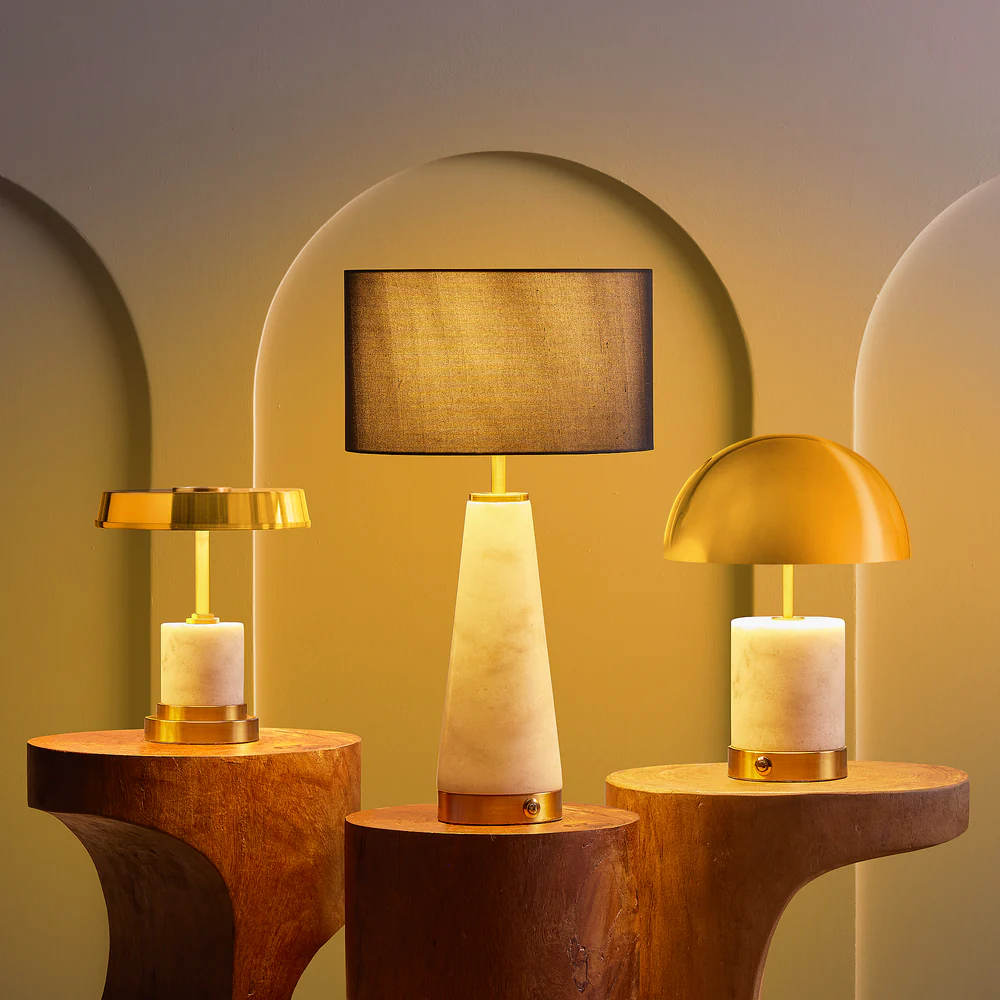 Pooky - Avalar Rechargeable Table Lamp - White Marble