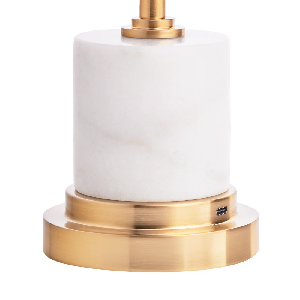Pooky - Avalar Rechargeable Table Lamp - White Marble