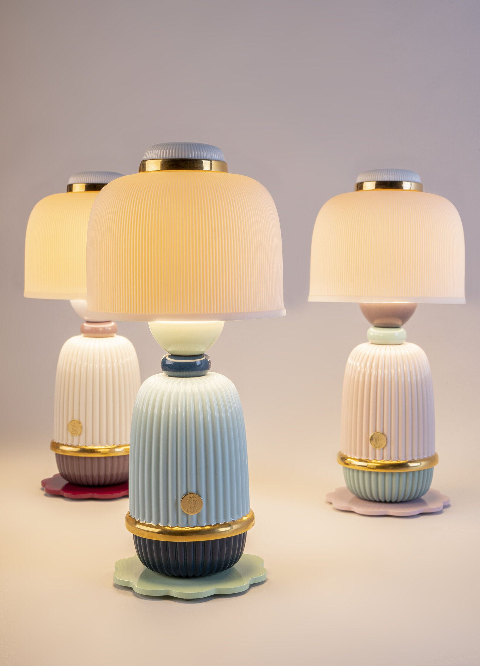 Lladró - Kokeshi lamp - Blue