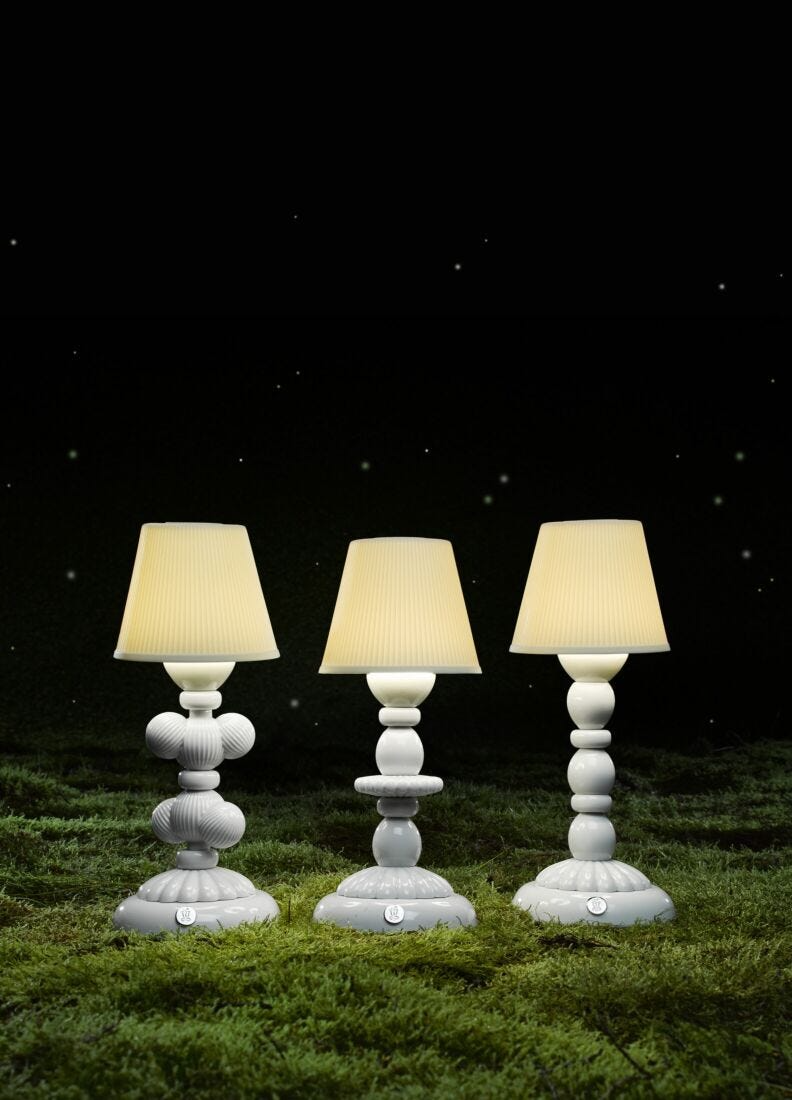 Lladró - Cactus Firefly Table Lamp - White