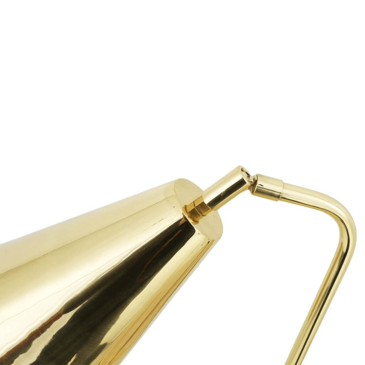 Mullan Astana Industrial Adjustable Brass Table Lamp - Polished Brass Finish