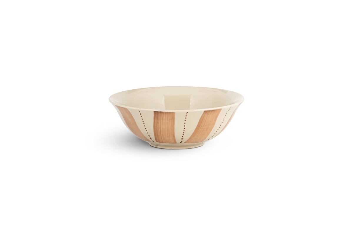 Nkuku - Patthar Dinnerware Set - Cream & Clay - Set of 12