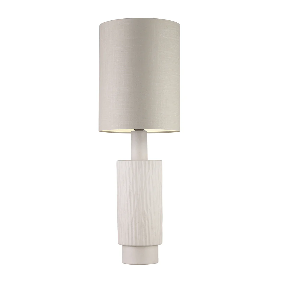 Northern Light - Halsa Table Lamp - Stipple Reactive Glaze Old English Brass Light Finish - 10" Metro Drum Oatmeal Linen Shade