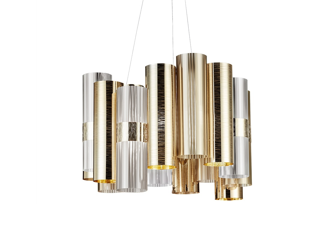 Slamp - La Lollo Suspension Lamp - Medium - Gold
