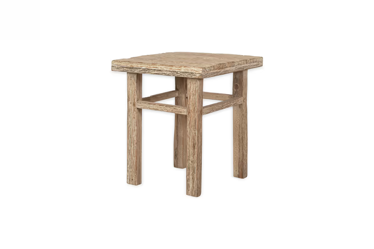 Nkuku - Ibo Reclaimed Wood Side Table - Natural