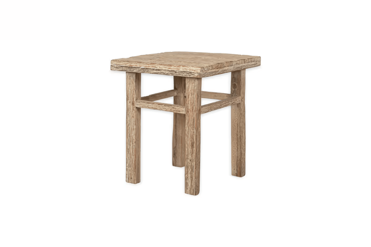 Nkuku - Ibo Reclaimed Wood Side Table - Natural