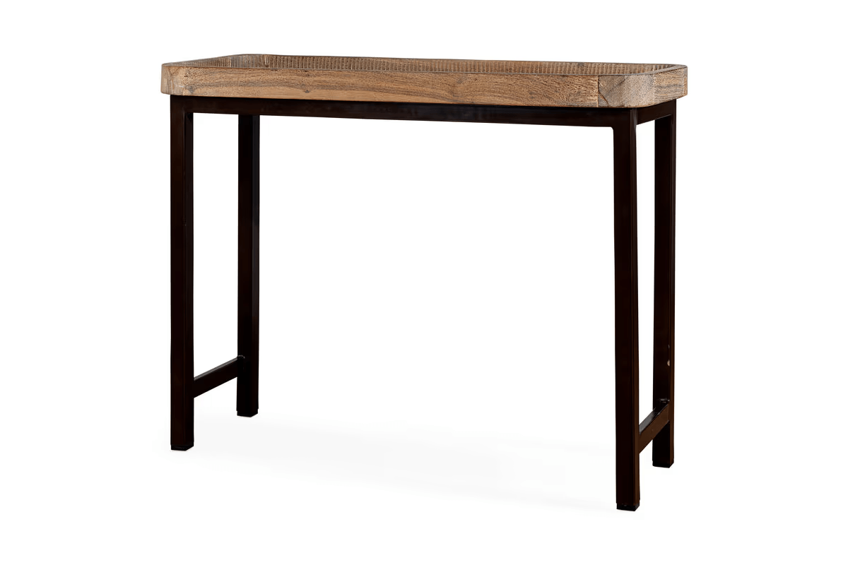 Nkuku - Nisha Reclaimed Wood & Iron Console Table - Natural