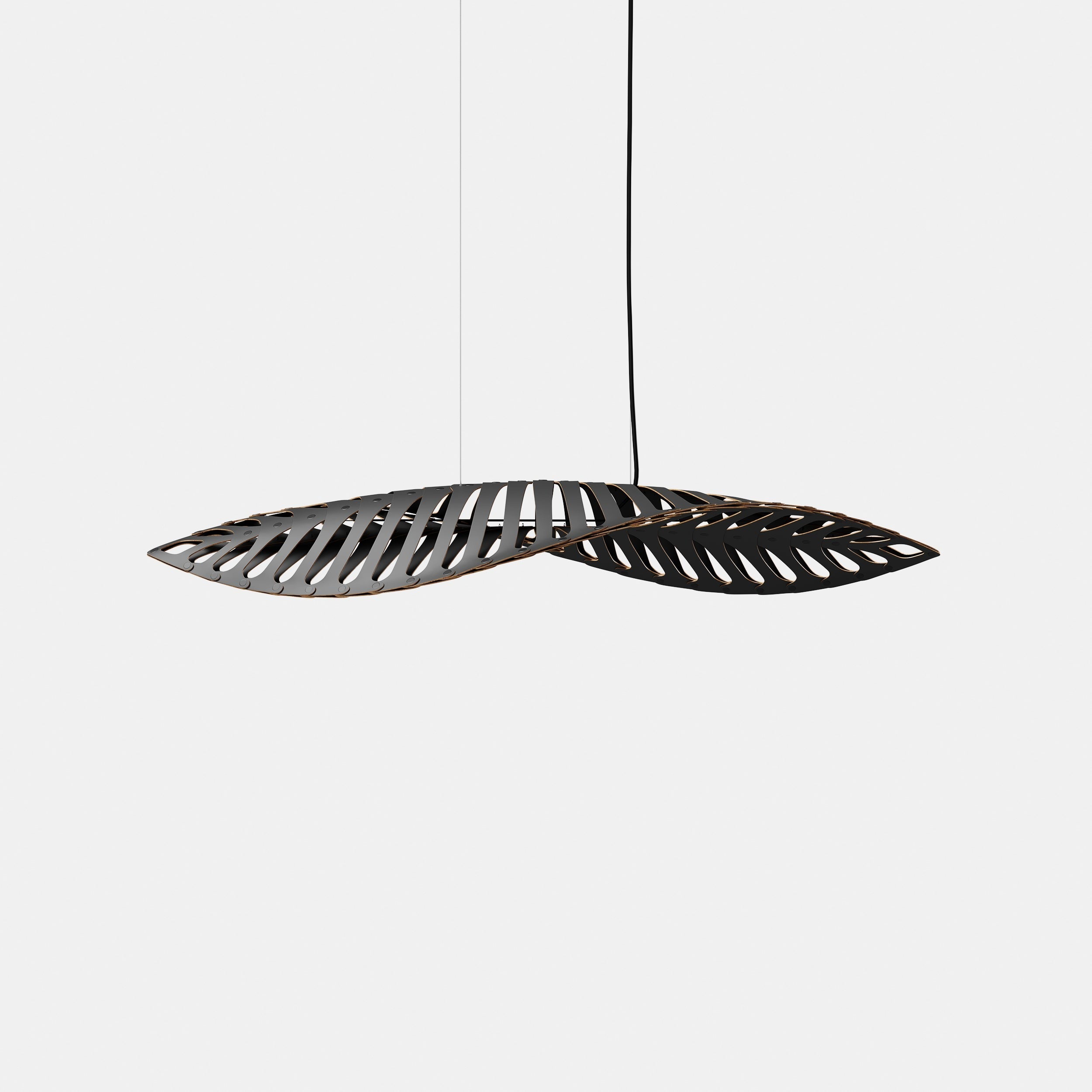 David Trubridge Navicula Pendant Light - Medium - Black 2 Sides
