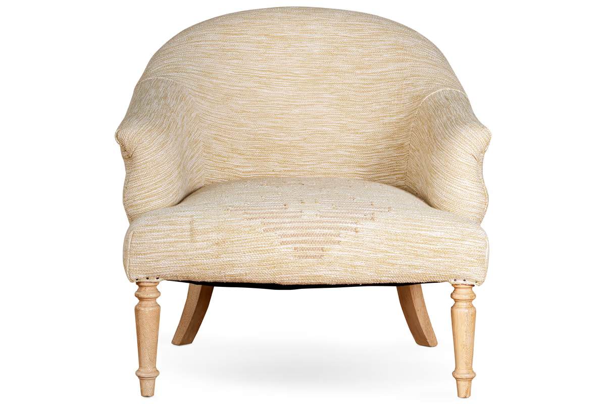 Nkuku - Aranya Cotton & Jute Occasional Chair - Natural