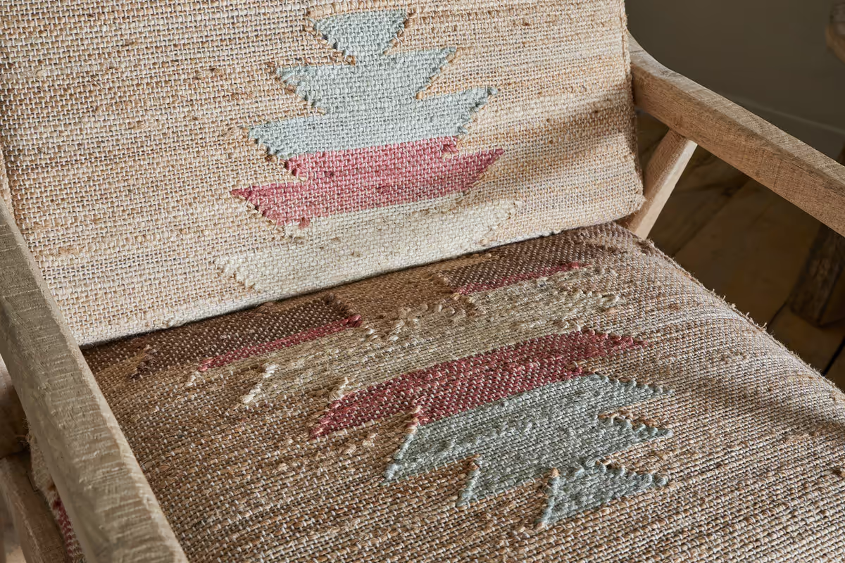 Nkuku - Kavya Kilim Occasional Armchair - Natural