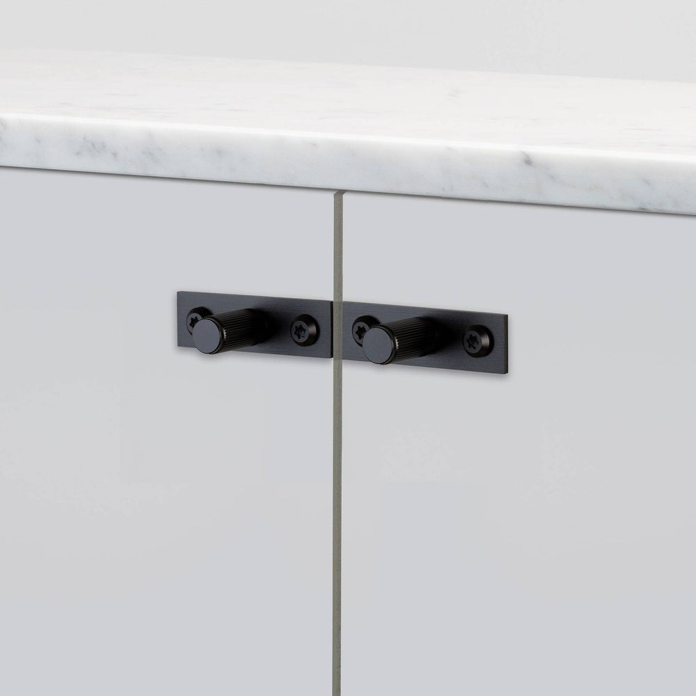 Buster & Punch - Furniture Knob Linear - Plate - Black