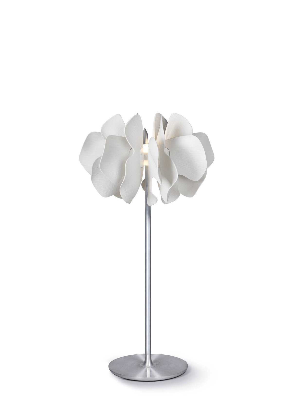 Handcrafted porcelain Lladro design: Lladró - Nightbloom Floor Lamp - White - N130.
