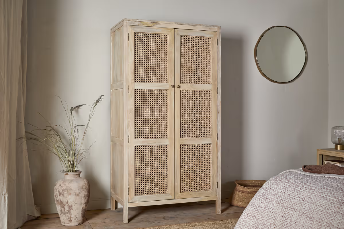 Nkuku - Kanz Mango Wood Wardobe - Natural