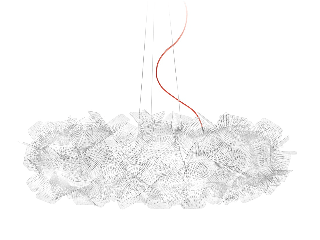 Slamp - Clizia Suspension Lamp - Large - Pixel - Transparent Wire