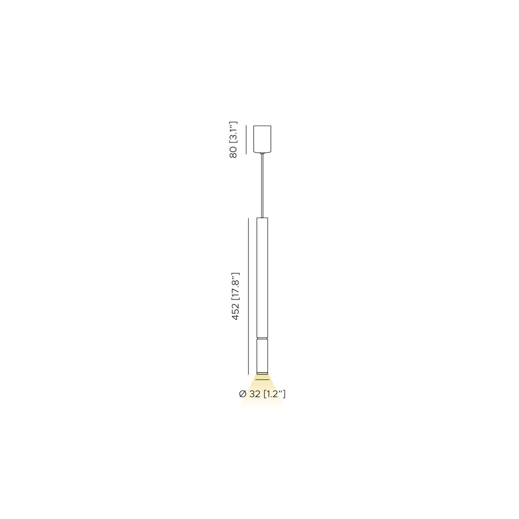 Contardi Lighting Tenebra Suspension Light - Outdoor - Matt Black Lacquered