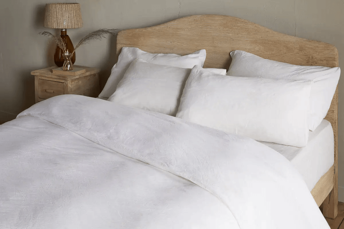 Nkuku - Cela Hemp & Cotton Duvet Cover - Natural - King