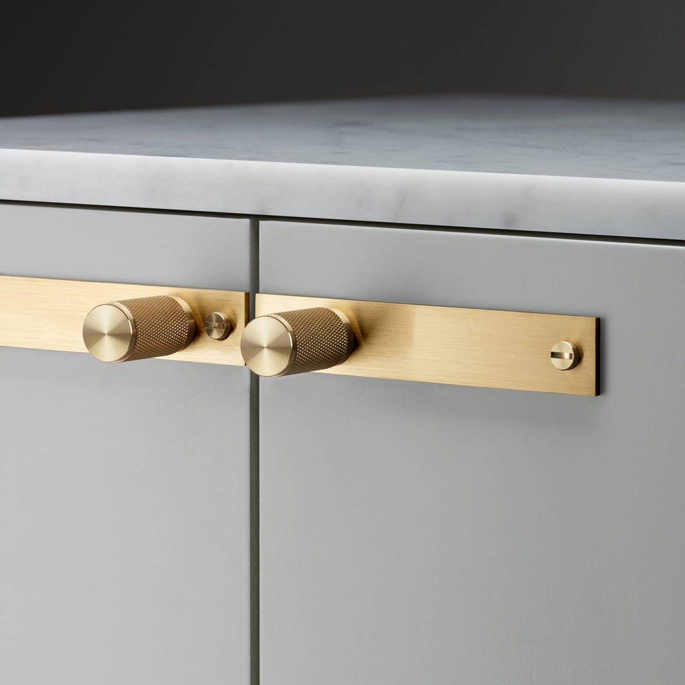 Buster & Punch - Furniture Knob Cross - Plate - Brass
