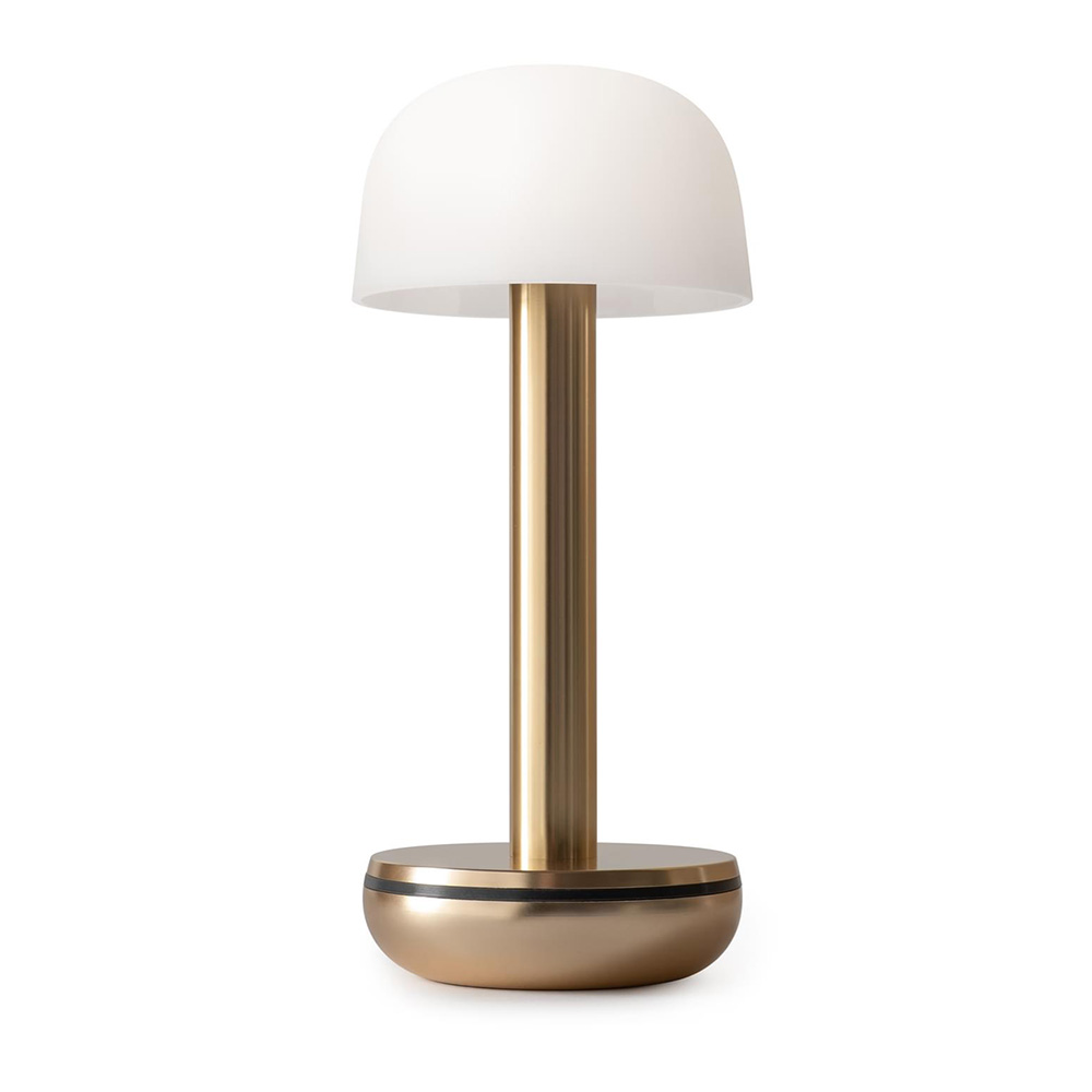 Humble Lights - Two Table Light Gold Glass Frosted