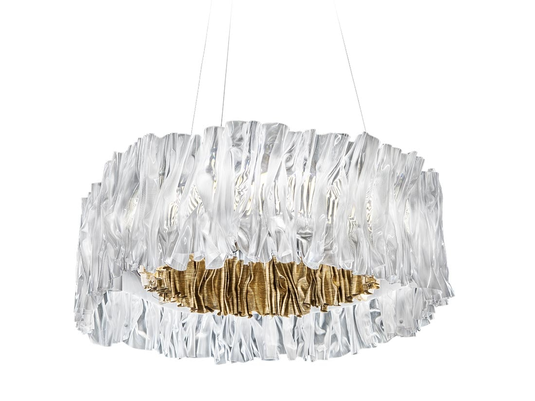 Slamp - Accordéon Suspension Lamp - Gold