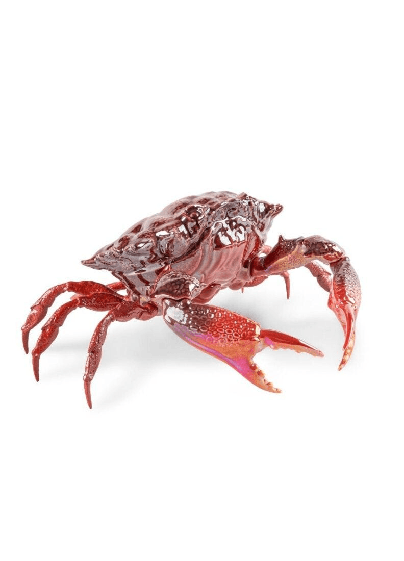 Lladró - Crab Sculpture - Red, a stunning porcelain design showcasing determination and strength.