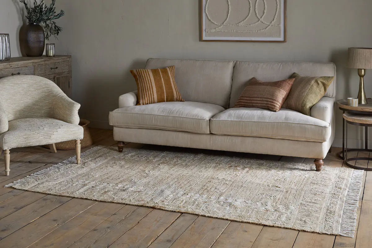 Nkuku - Aqil Jute & Cotton Rug - Natural - 150 x 240cm