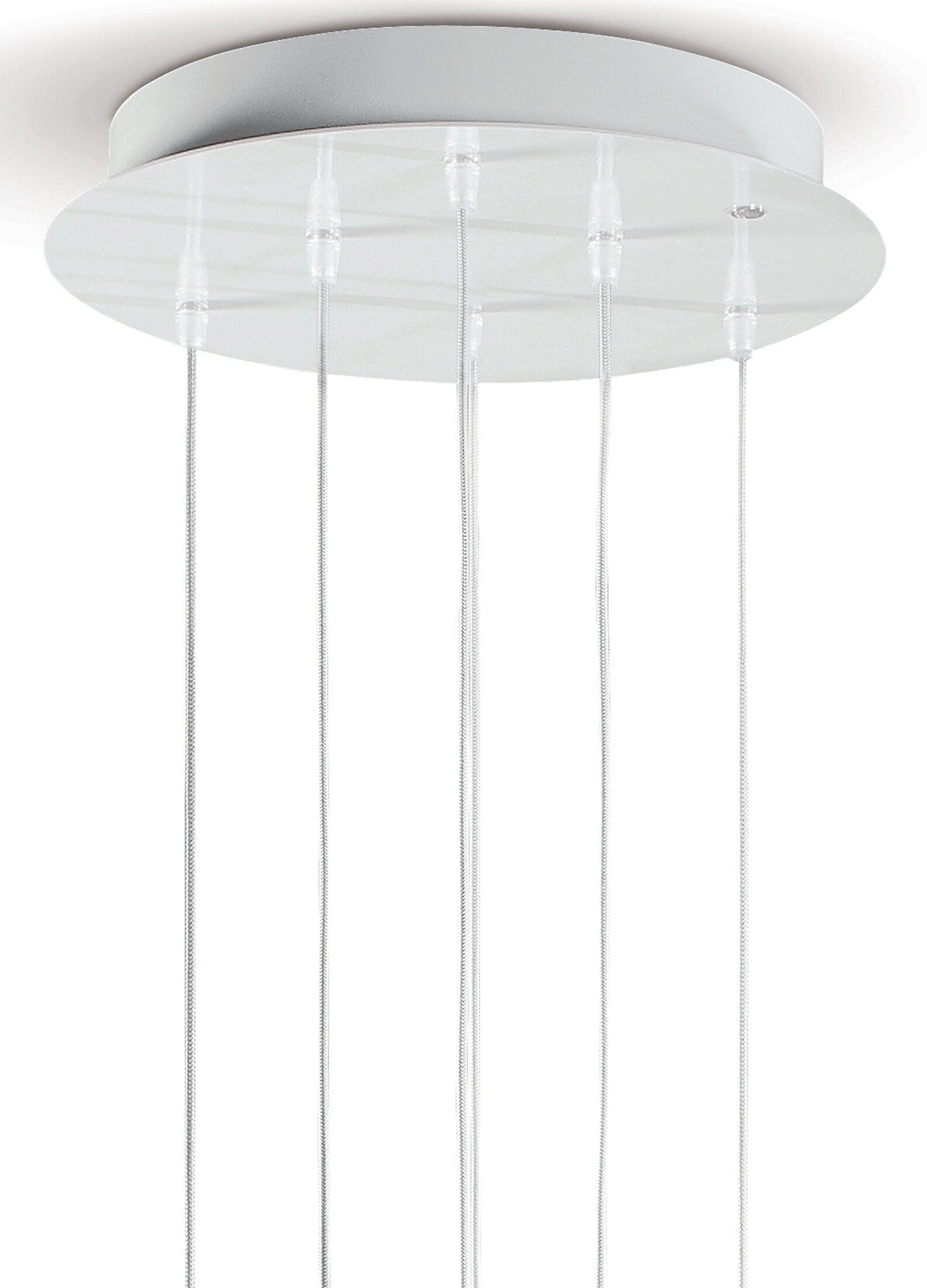Lladró - Ivy and Seed Single Pendant Light - Golden Luster ceiling mount with multiple hanging cords.