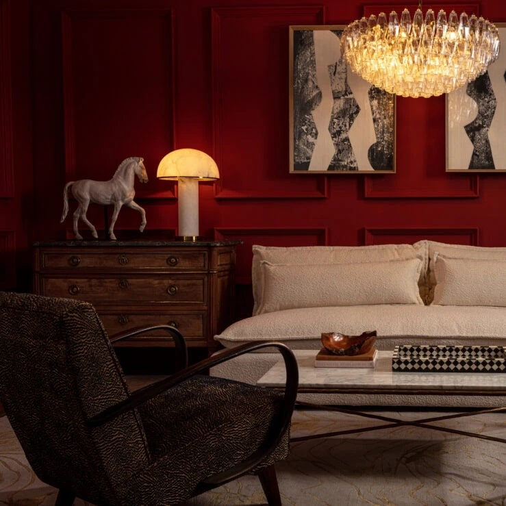Pure White Lines Aragon table light