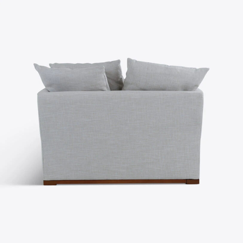 Pure White Lines Elle Linen Love Seat Armchair