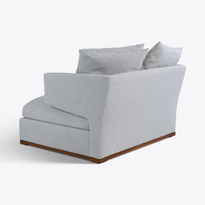Pure White Lines Elle Linen Love Seat Armchair
