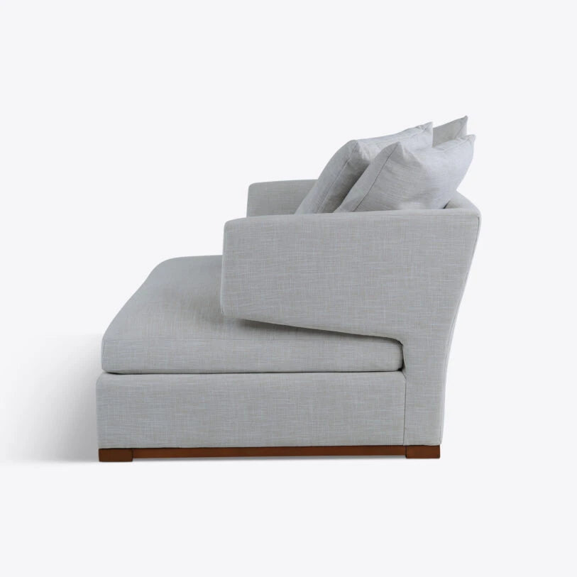 Pure White Lines Elle Linen Love Seat Armchair