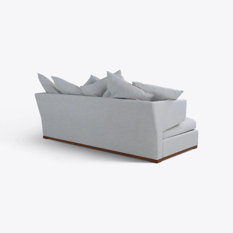 Pure White Lines Elle Linen Sofa