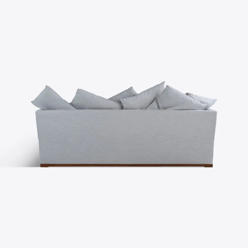 Pure White Lines Elle Linen Sofa