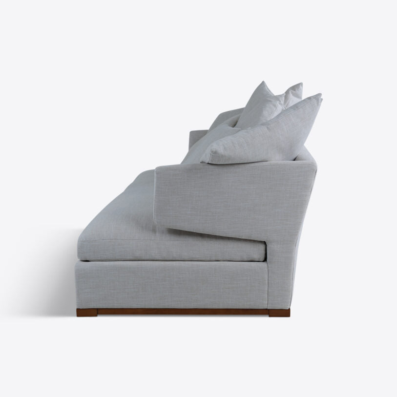 Pure White Lines Elle Linen Sofa