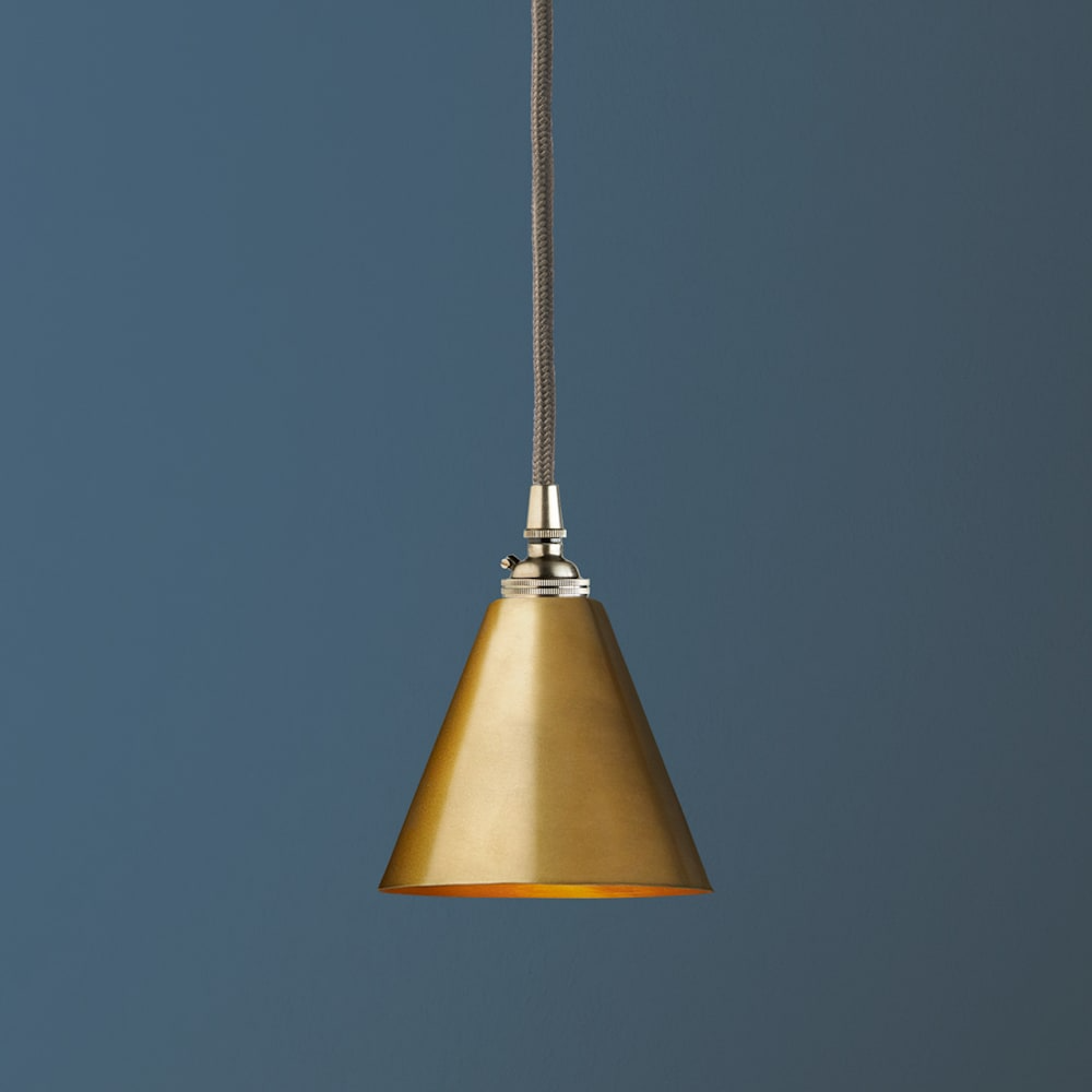 Pooky - Stanlette Pendant Shade - Antique Brass