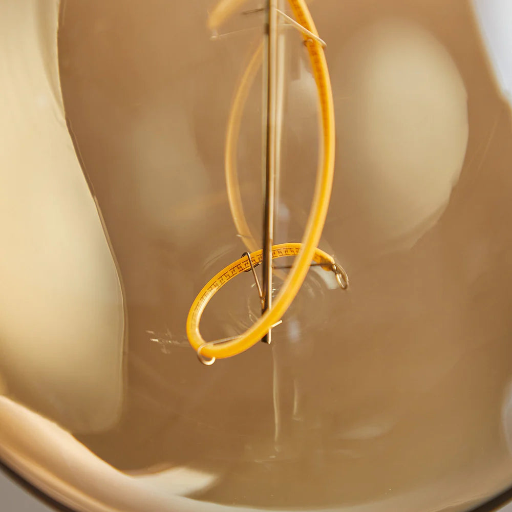 Pooky Extra Large Globe 4 Watt LED Irregular Filament Bulb with Amber Coating and E27 Fitting