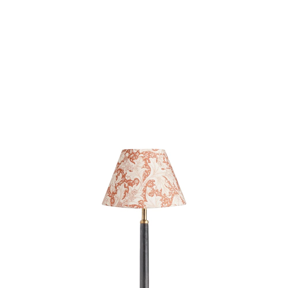 Pooky - 20cm Empire Shade - Brick Dust Wallflower Printed Cotton - Morris & Co